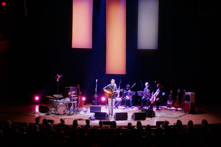 Dan Mangan performs at the Bella Concert Hall.